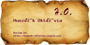 Huszák Oktávia névjegykártya